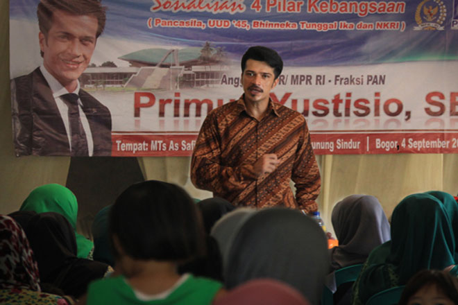 Primus Bakar Nasionalisme Siswa Pontren Melalui Sosialisasi 4 Pilar