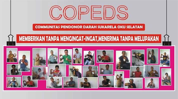 Minim Stok Darah, Pemuda OKU Selatan Bentuk Comunitas Pendonor Darah Sukarela (Copeds)