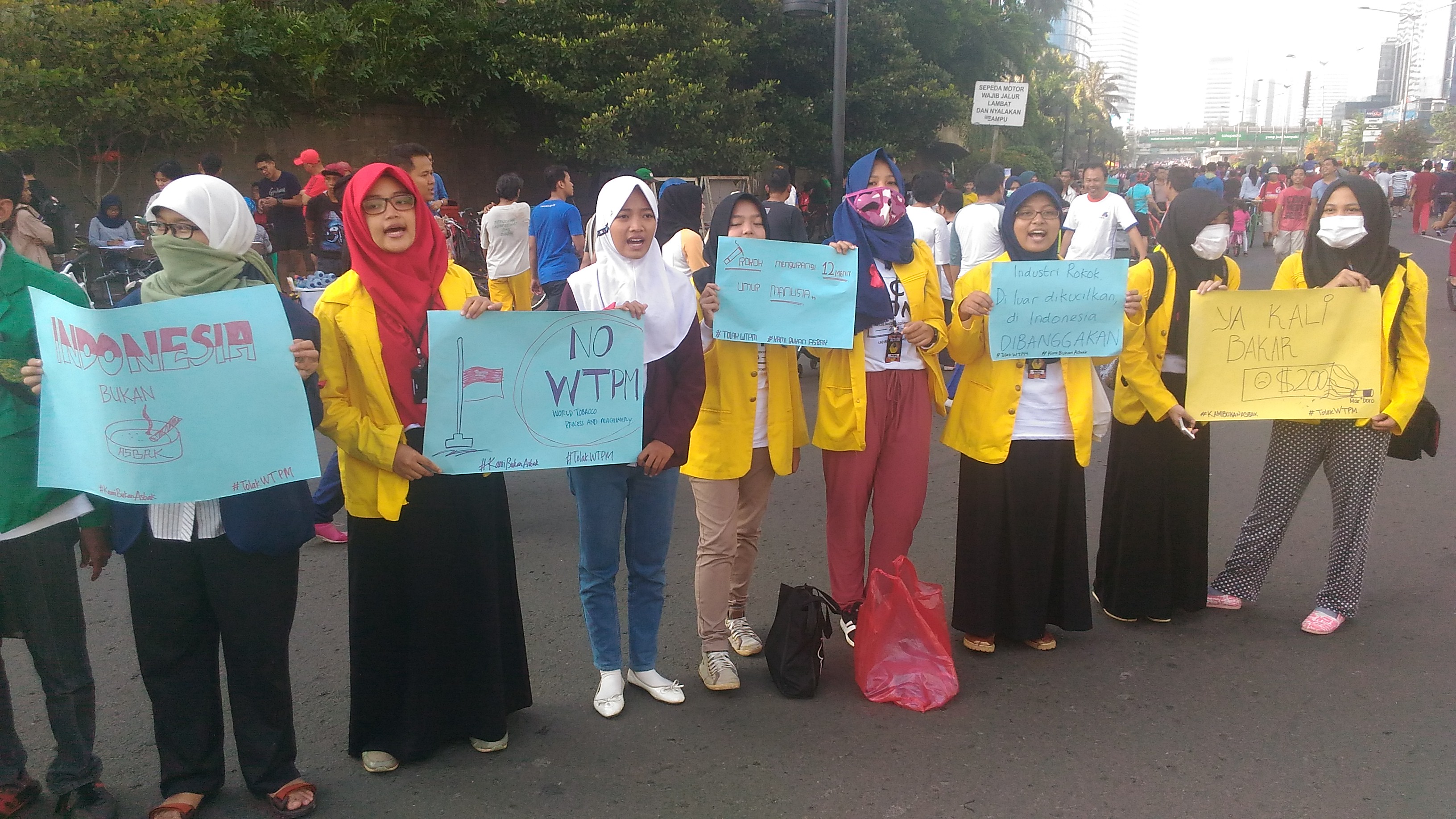 Car Free Day dan Aksi Mahasiswa Tolak WTPM di Indonesia!