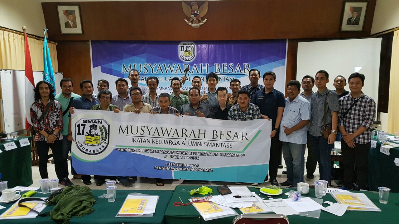 Musyawarah Besar pertama IKA SMAN 17 surabaya memilih wendi dian permadi sebagai ketua umum