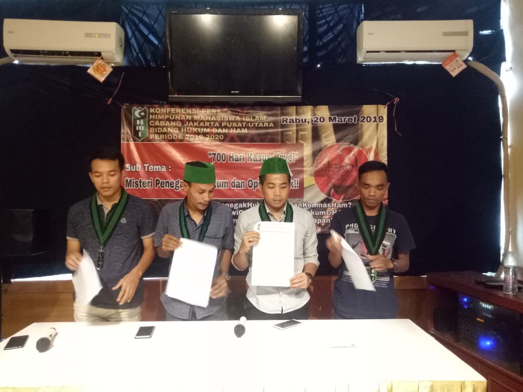 Paska 700 Hari Kasus Novel Baswedan : HMI Mempertanyakan Kerja POLRI Tangani Kasus Novel