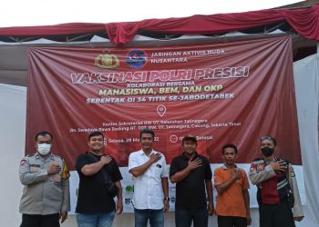 POLRI Gandeng JAMNUSA dan BEM, OKP Melakukan Vaksinasi Serentak di 34 Titik