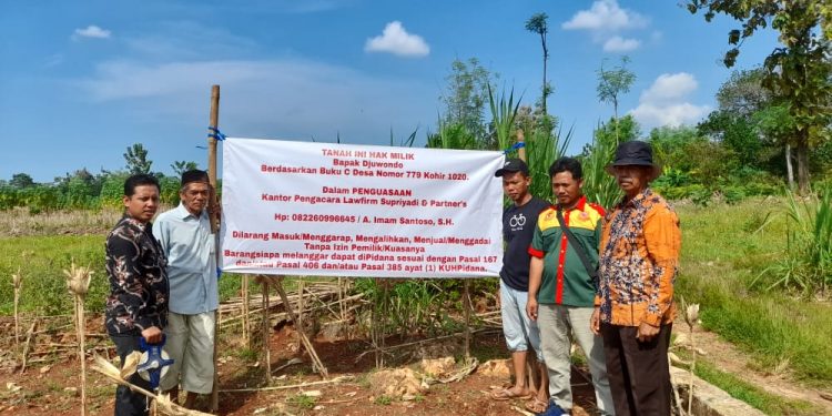 Sengketa Kepemilikan Tanah Dengan Perangkat Desa Tahulu, Kuasa Hukum Djuwondo: Hari Ini Kita Kuasai Fisik