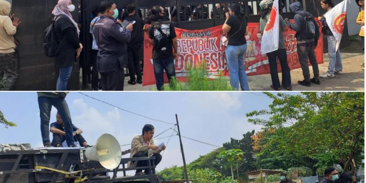 Diduga Gelapkan APBD DKI Triliunan Rupiah, PT. Transjakarta Digeruduk Oleh Mahasiswa
