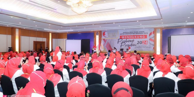Mengusung kekuatan Wanita, Emak Muda (EMUD) deklarasi Dukung Prabowo Presiden RI 2024