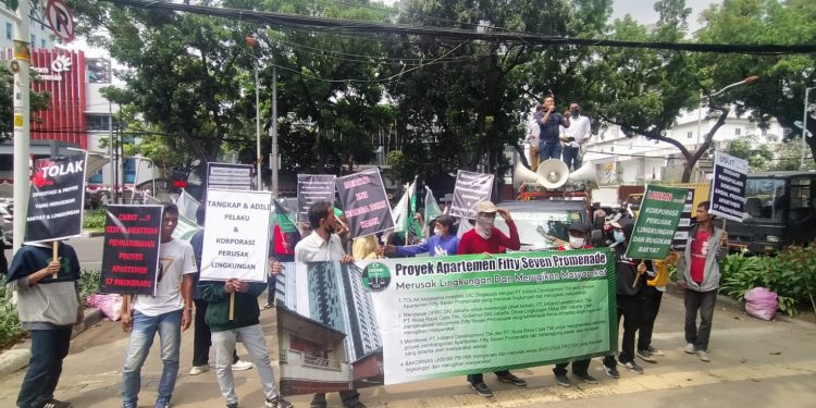 Apartemen Fifty Seven Promenade Dianggap Ganggu Aktivitas Masyarakat, LKBHMI PB HMI Kembali Aksi Demontrasi