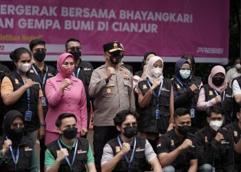 Peduli Gempa Ciqnjur, Polda Metro Jaya Bersama Bhayangkari Kirim Bantuan Kemanusiaan