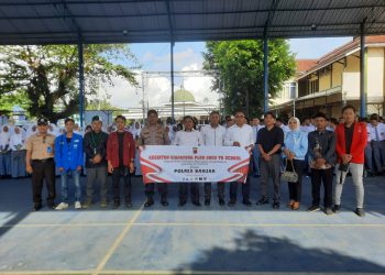 Sasar Sekolahan, Polres Banjar Bersama Cipayung Plus dan Ruang Pemuda Ajak Generasi Muda Taat Hukum