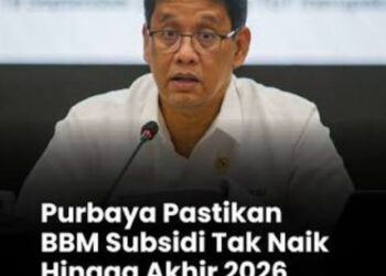 Purbaya Jamin BBM Subsidi Tak Naik Hingga Akhir 2026 Tapi Kehati-hatian Tetap Diperlukan