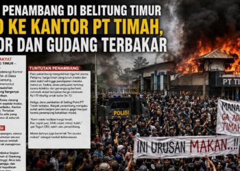 Massa Bakar Kantor PT Timah di Belitung, Penambang Tolak Penghentian Pembelian Bijih