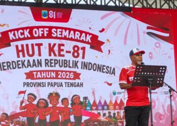 Wagub Papua Tengah Ajak Masyarakat Kibarkan Merah Putih di HUT ke-81, Tegaskan Cinta Tanah Air