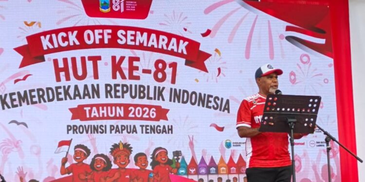 Wagub Papua Tengah Ajak Masyarakat Kibarkan Merah Putih di HUT ke-81, Tegaskan Cinta Tanah Air