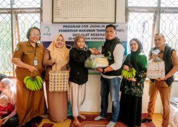 Jhonlin Group Perkuat Posyandu di Tanah Bumbu, Hadirkan PMT hingga Alat Kesehatan Cegah Stunting