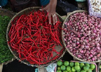 Harga Cabai & Beras Naik Akhir Pekan Ini, Cabai Rawit Merah Nyaris Rp60.000