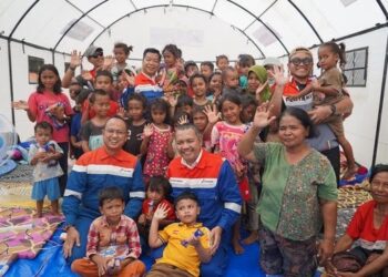 Pertamina Hadir di Tengah Duka Flores: Bantuan Logistik dan Trauma Healing untuk Korban Gempa