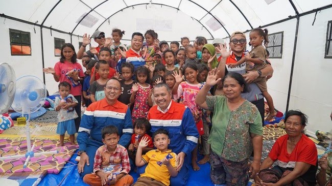 Pertamina Hadir di Tengah Duka Flores: Bantuan Logistik dan Trauma Healing untuk Korban Gempa