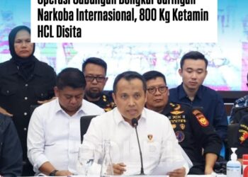 JAN Apresiasi Bareskrim-BNN-TNI AL Gagalkan 800 Kg Ketamin, Selamatkan Jutaan Jiwa
